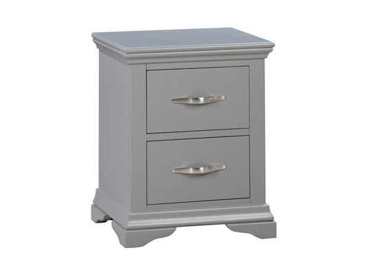 Alaska Wooden Bedside Table - Grey