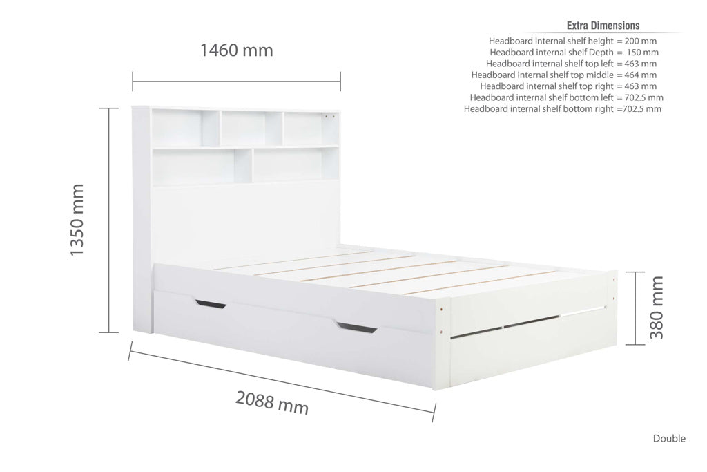 Birlea Alfie Storage Bed - Double 4