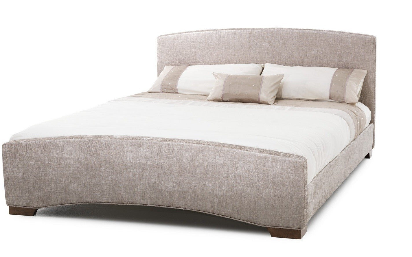Serene Anastasia Mink Fabric Bed Frame - Double