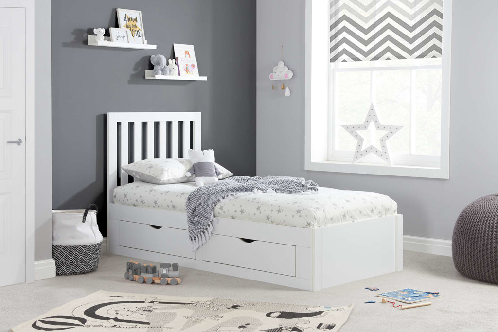 Birlea Appleby White Storage Bed - Single