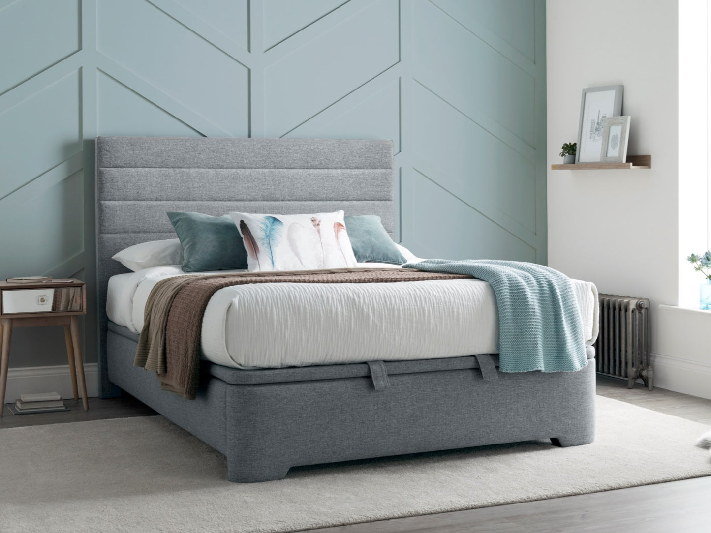 Kaydian Appleby Ottoman Bed - Marbella Grey