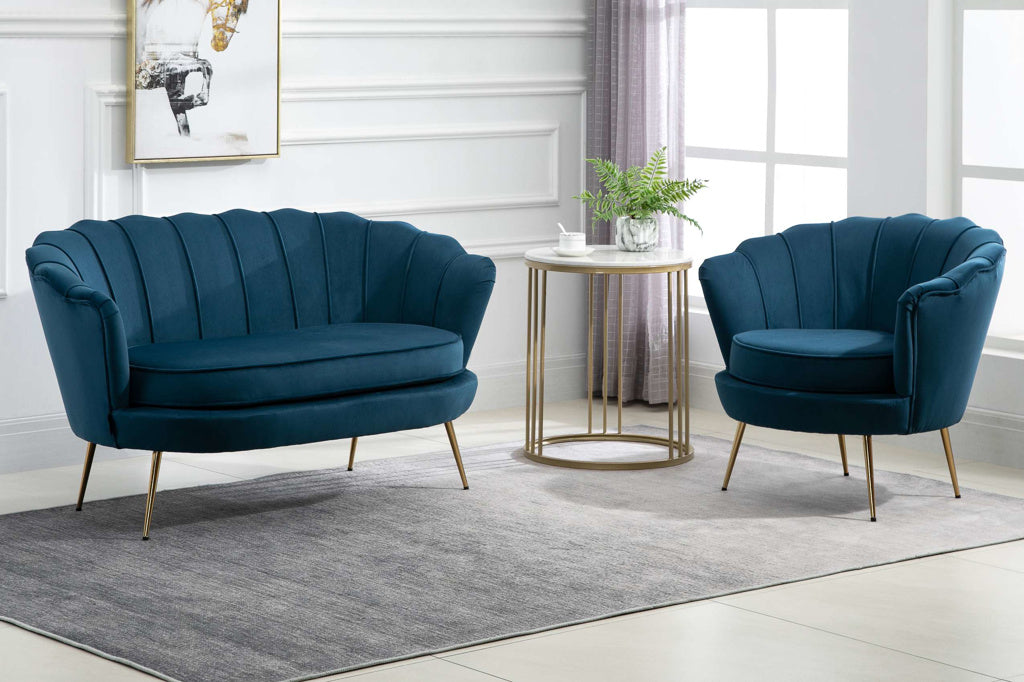 Birlea Ariel 2 Seater Sofa - Blue 3