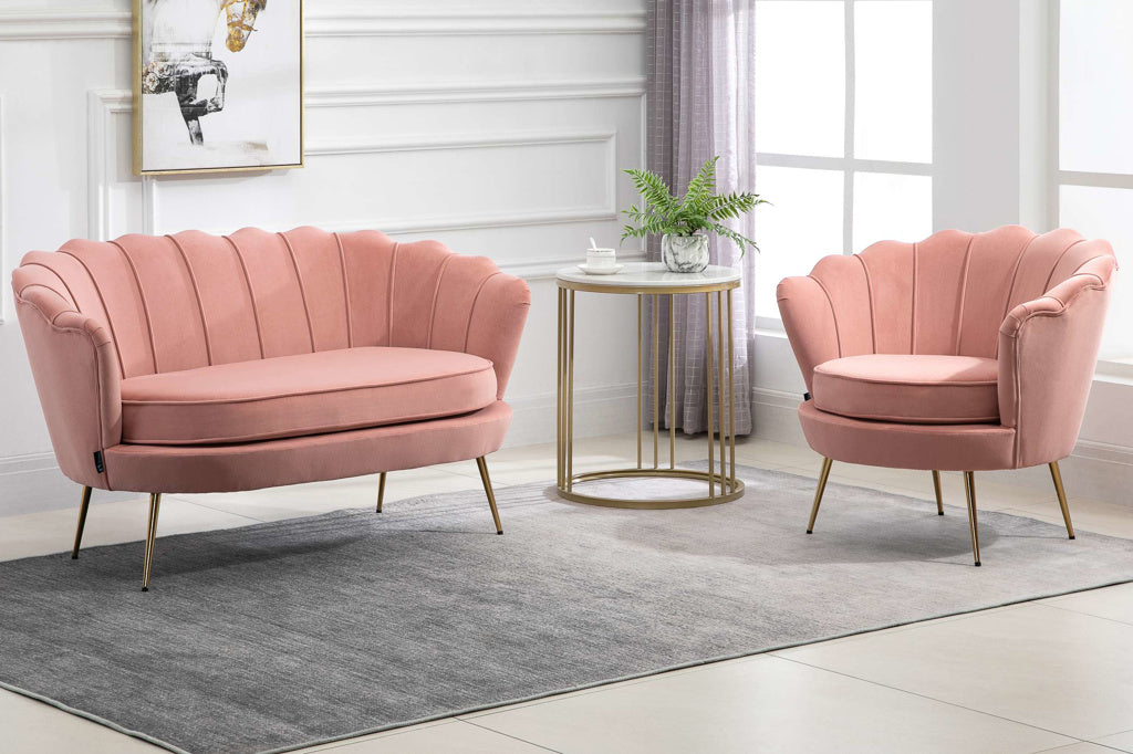 Birlea Ariel 2 Seater Sofa - Coral 3