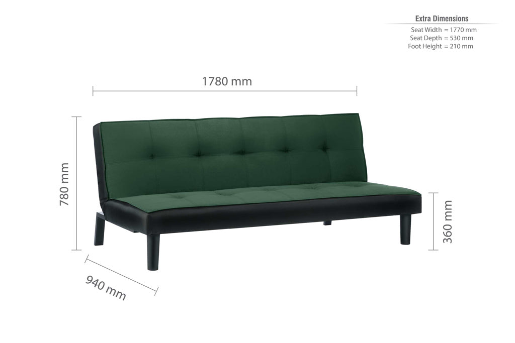 Birlea Aurora Sofa Bed - Emerald 4