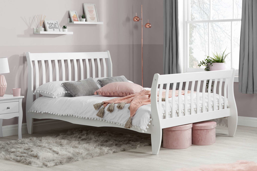 Birlea Belford White Wooden Bed - Double