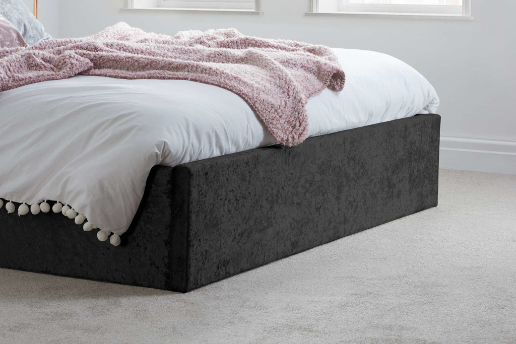 Birlea Berlin Ottoman Bed Frame - Black Crushed Velvet 4