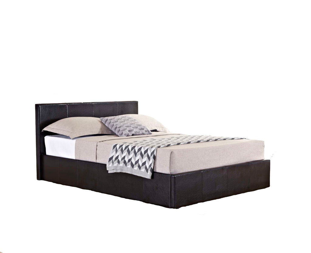 Birlea Berlin Ottoman Bed Frame - Brown Faux Leather 4