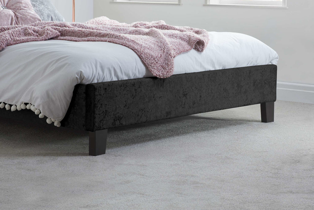 Birlea Berlin Crushed Velvet Bed - Black 3