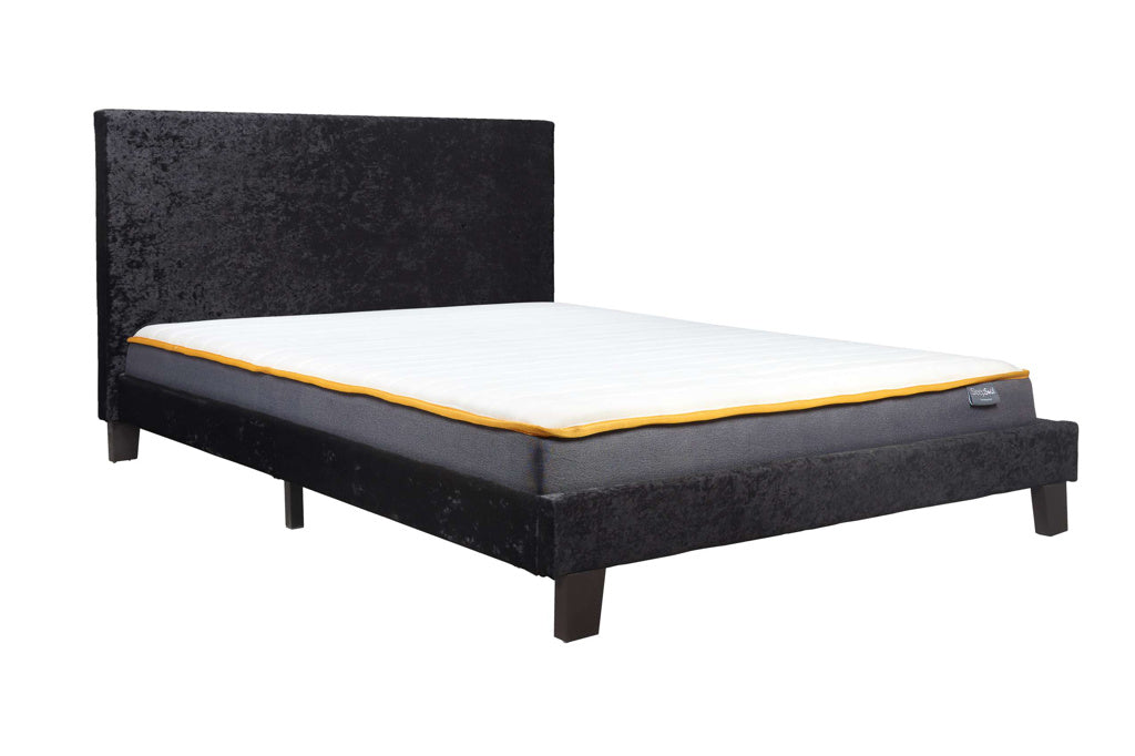 Birlea Berlin Crushed Velvet Bed - Black 4