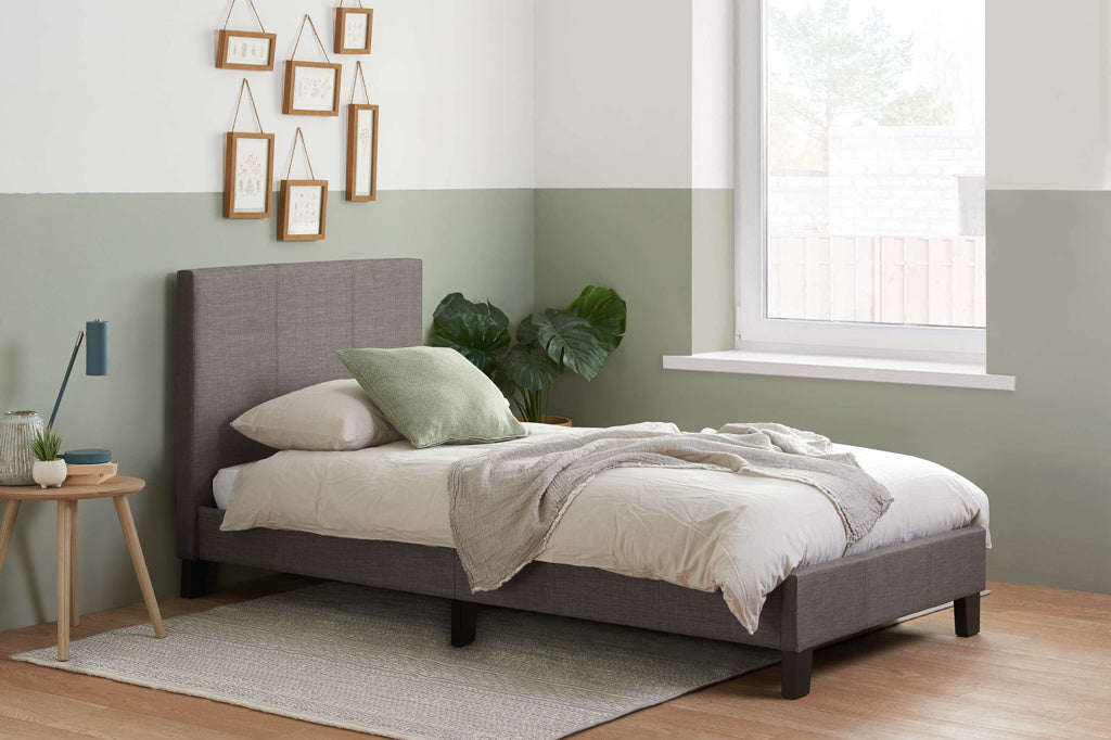 Birlea Berlin Fabric Bed - Grey