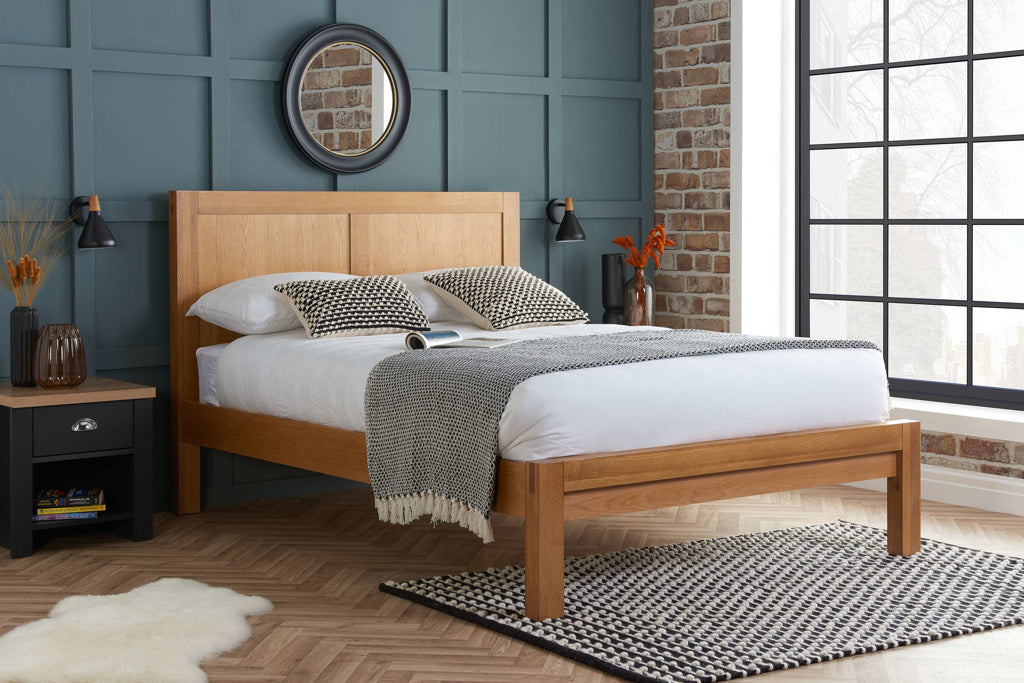 Birlea Bellevue Solid Oak Bed - Double