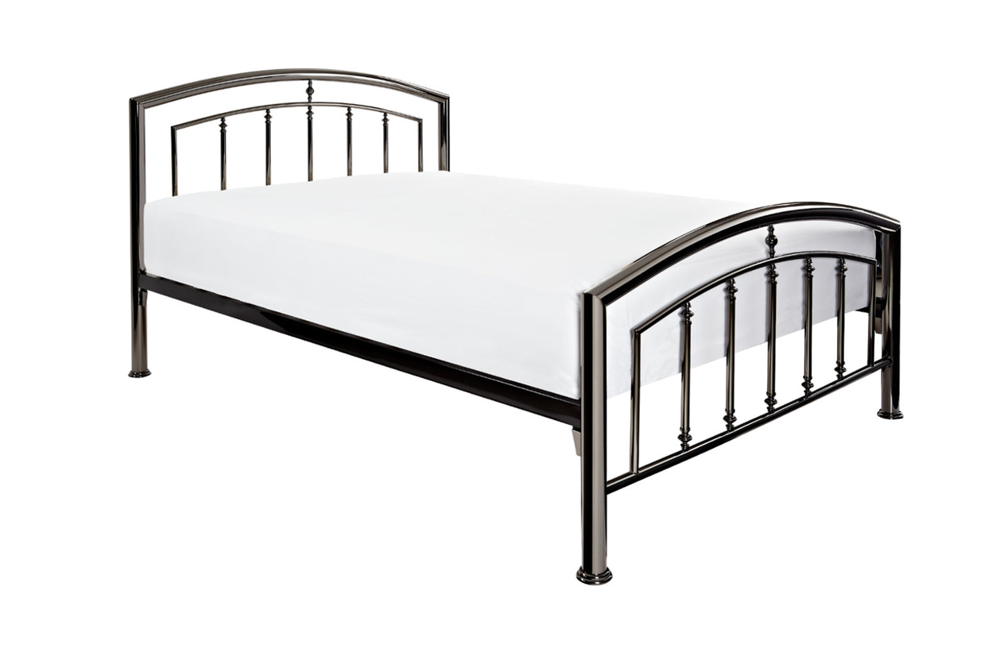 Caesar Metal Bed Frame - Black Nickel