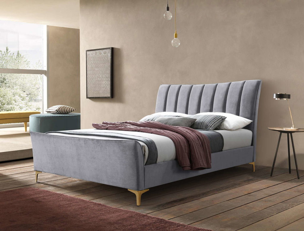 Birlea Clover Fabric Bed - Grey