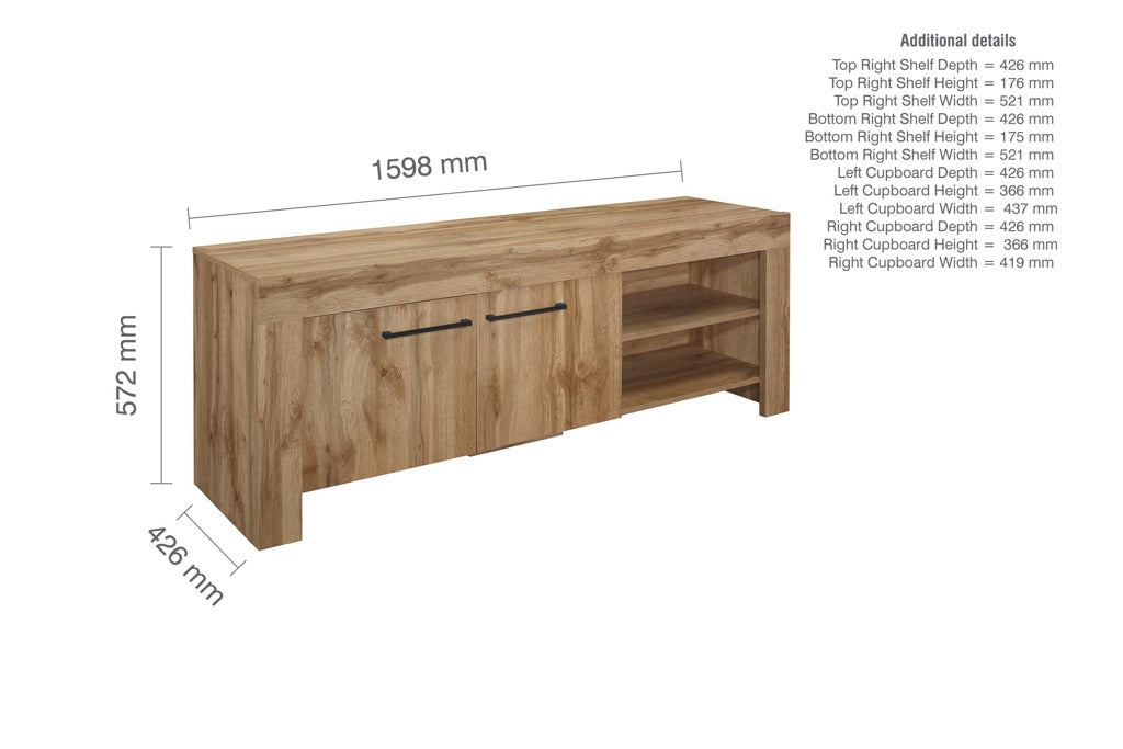 Birlea Compton Tv Unit 4