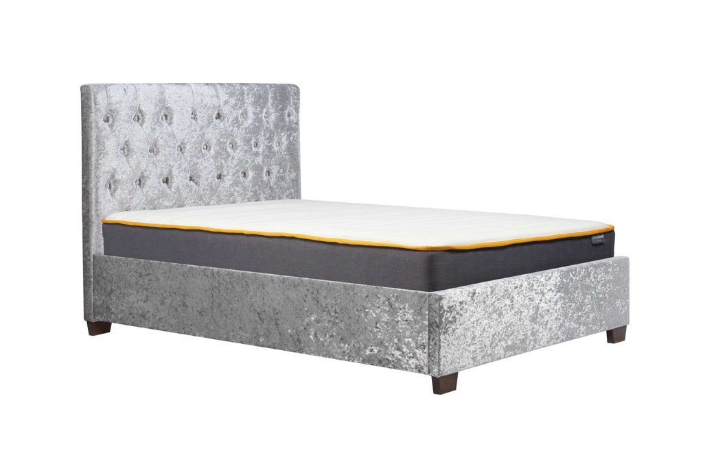 Birlea Cologne Bed Frame - Steel Crushed Velvet 4