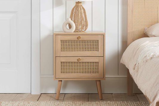 Birlea Croxley 2 Drawer Bedside - Oak