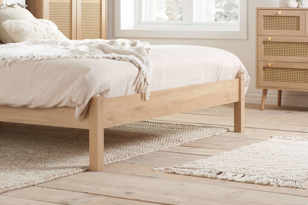 Birlea Croxley Rattan Bed Frame - Oak 3