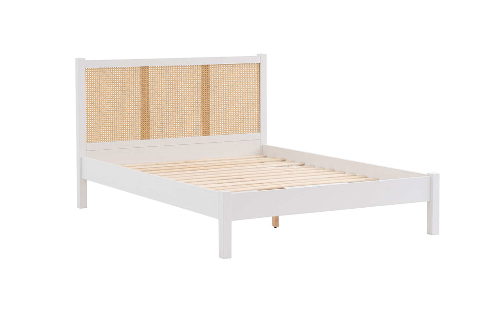 Birlea Croxley Rattan Bed Frame - White 4