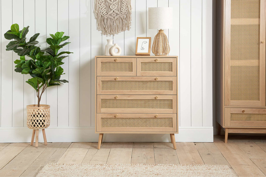 Birlea Croxley 5 Drawer Chest - Oak