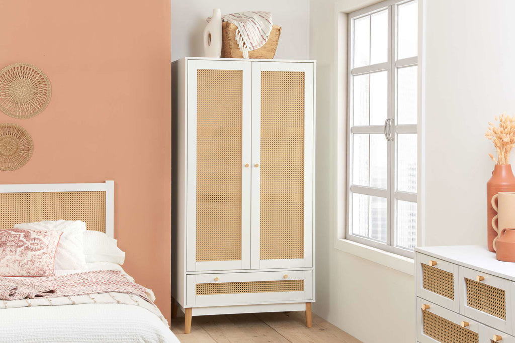 Birlea Croxley 2 Door 1 Drawer Robe - White