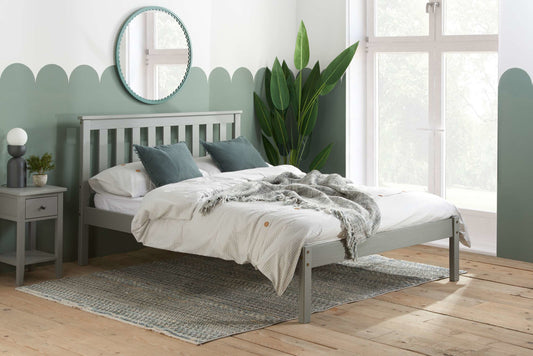 Birlea Denver Wooden Bed Frame - Grey