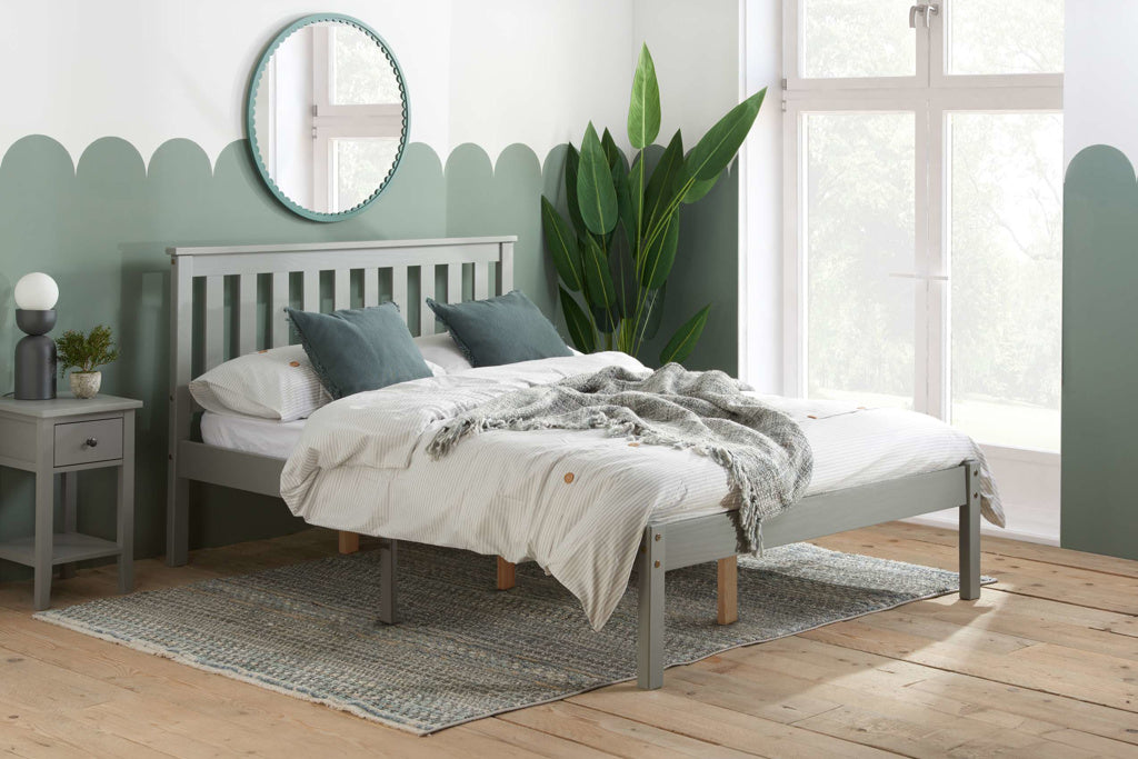 Birlea Denver Wooden Bed Frame - Grey