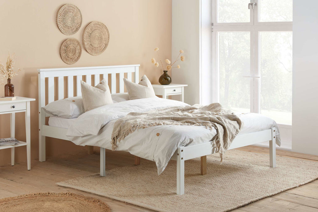 Birlea Denver Wooden Bed Frame - White