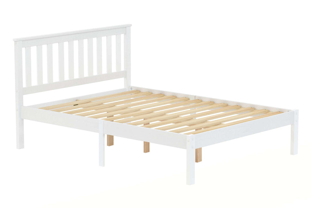 Birlea Denver Wooden Bed Frame - White without mattress