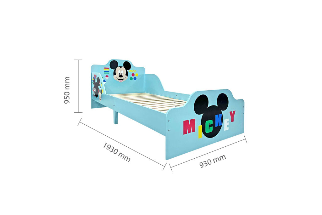 Disney Mickey Mouse Single Bed dimensions