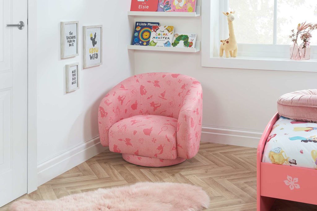 Disney Princess Accent Swivel Chair front