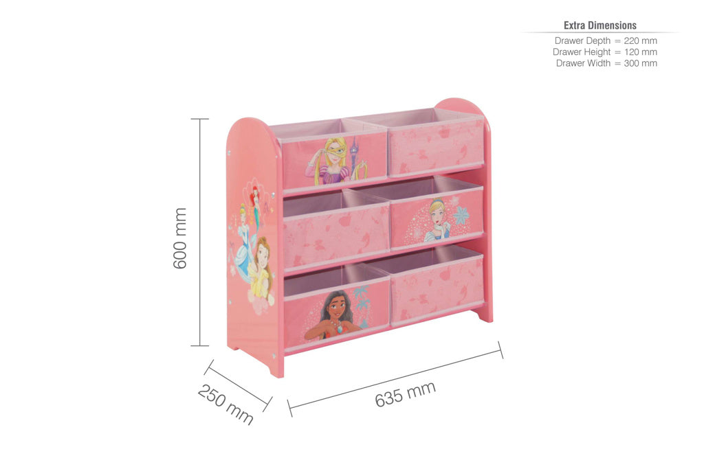 Disney Princess Storage Unit dimensions