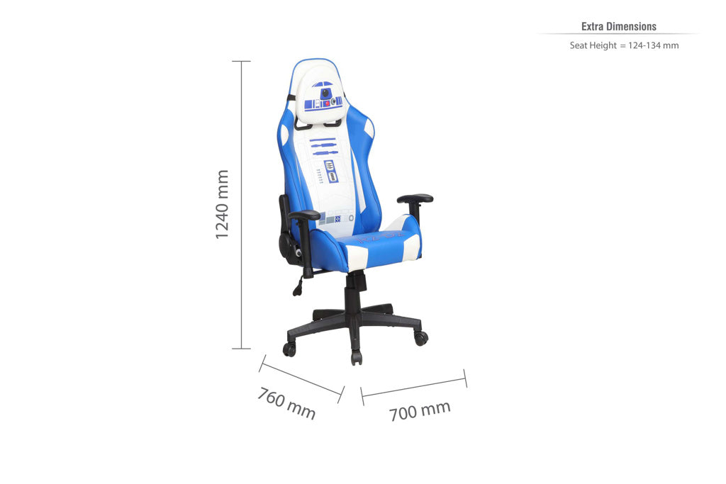 Star Wars R2D2 Hero Computer Gaming Chair dimensions