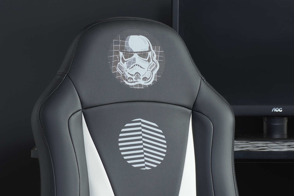 Star Wars Stormtrooper Computer Gaming Chair back