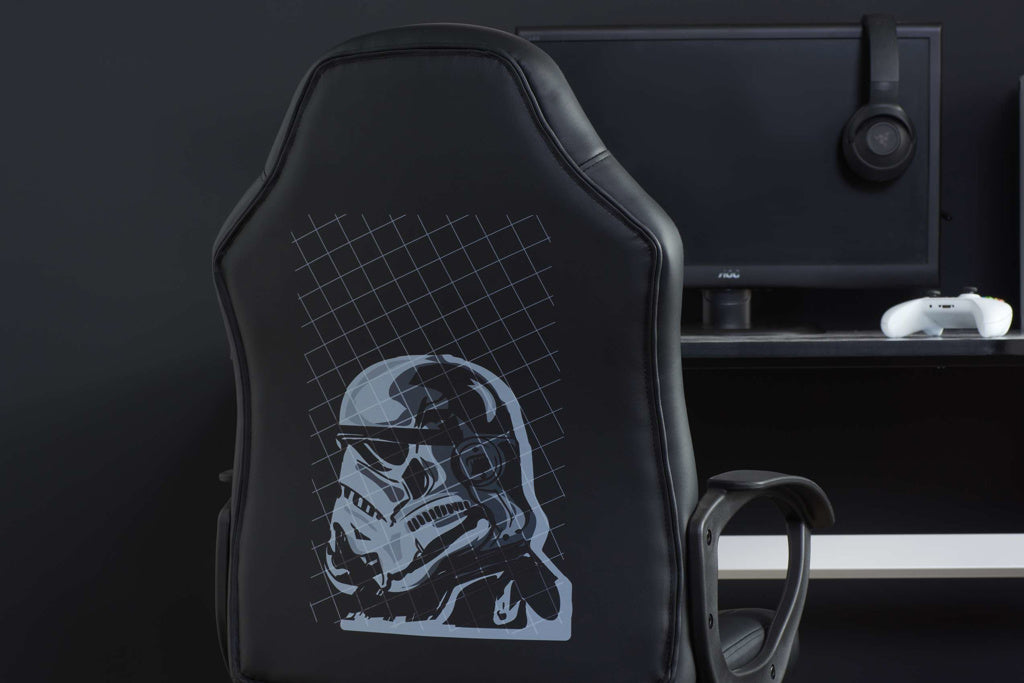 Star Wars Stormtrooper Computer Gaming Chair back 2