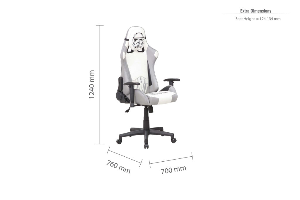 Star Wars Stormtrooper Hero Computer Gaming Chair dimensions