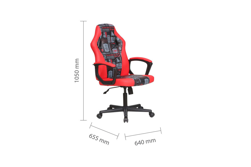 Star Wars Computer Gaming Chair - Red dimensions