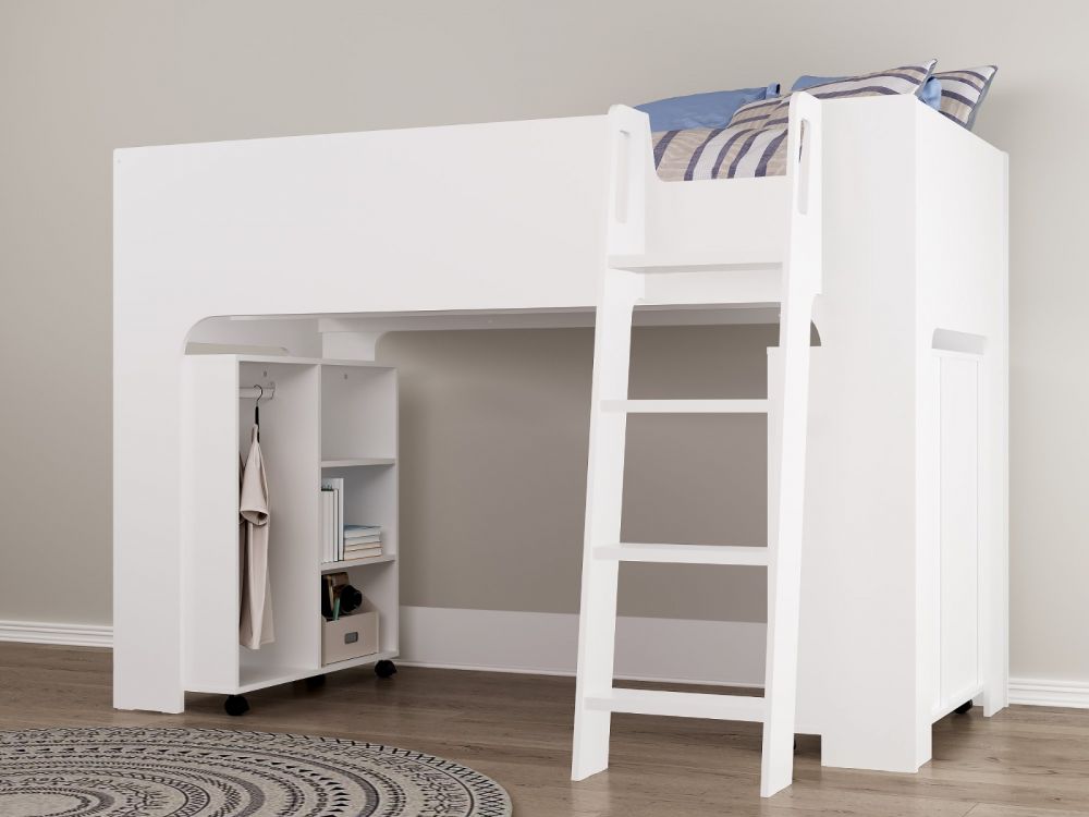 Eastwood Wooden Mid Sleeper - White – Bed Factory Direct
