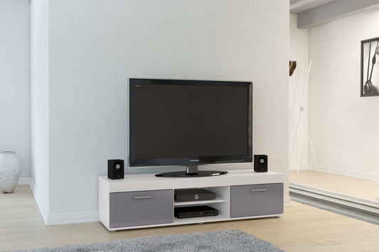 Birlea Edgeware TV Unit - White & Grey