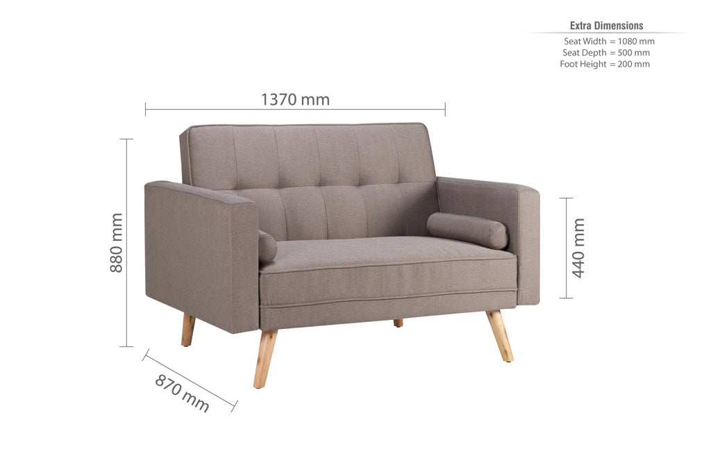 Birlea Ethan Grey Sofa Bed - Medium 4