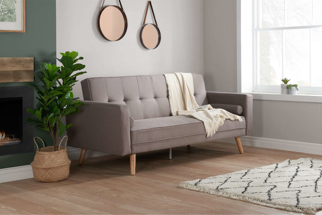 Birlea Ethan Grey Sofa Bed - Large