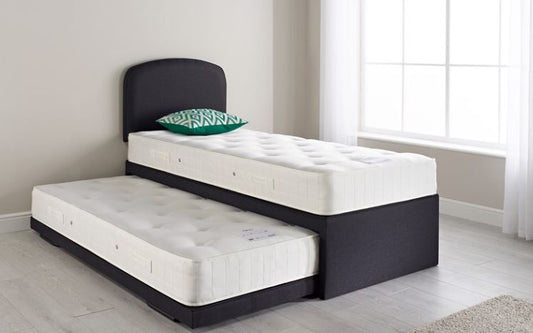 Relyon Guest Bed with Pocket Spring Mattresses & Matching Headboard Partial Extension 