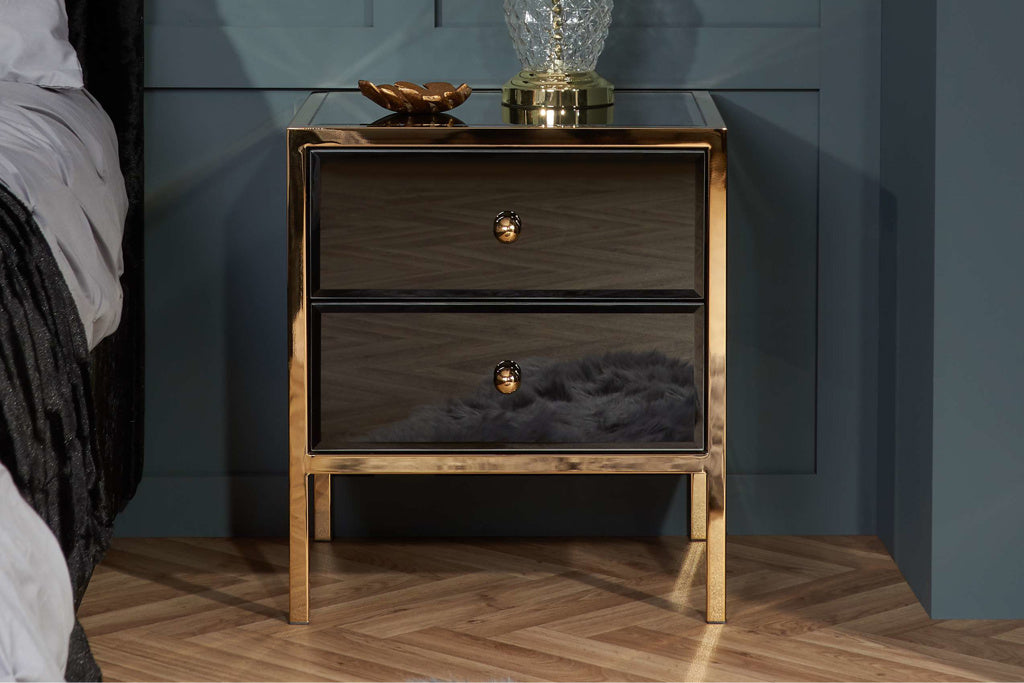 Birlea Fenwick 2 Drawer Bedside Table 2