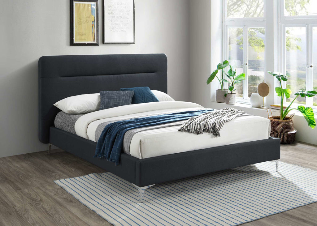 Birlea Finn Fabric Bed Frame - Charcoal