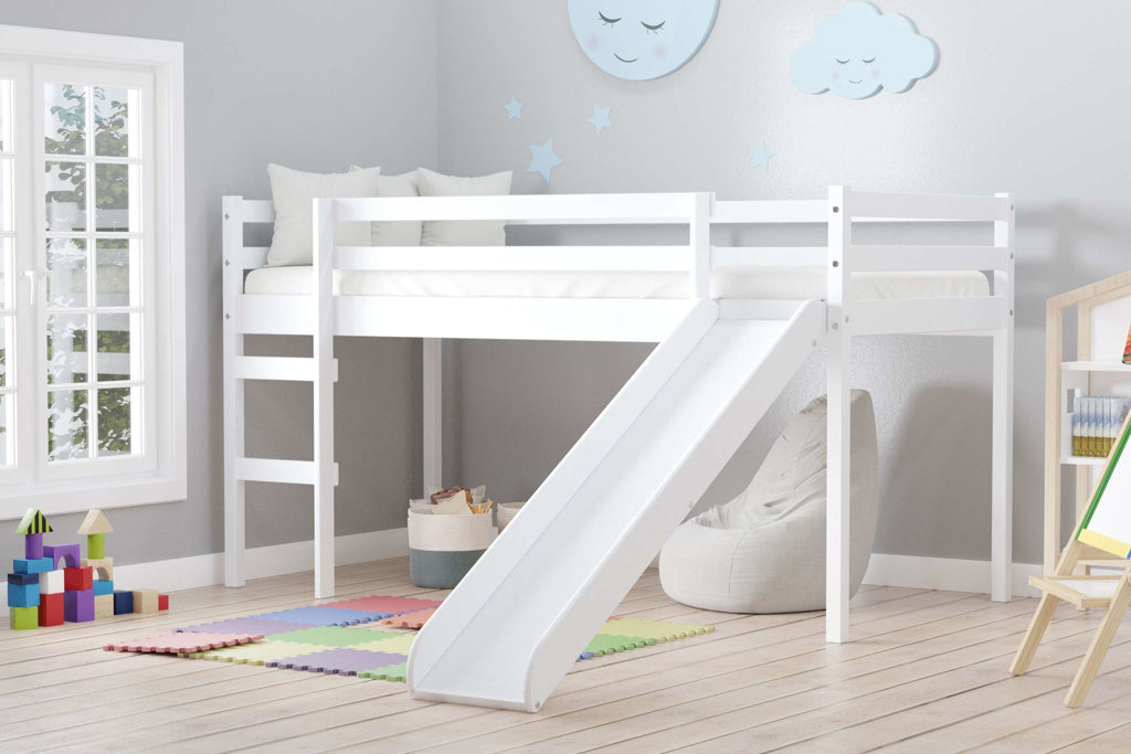 Birlea Frankie Midi Sleeper With Slide - White