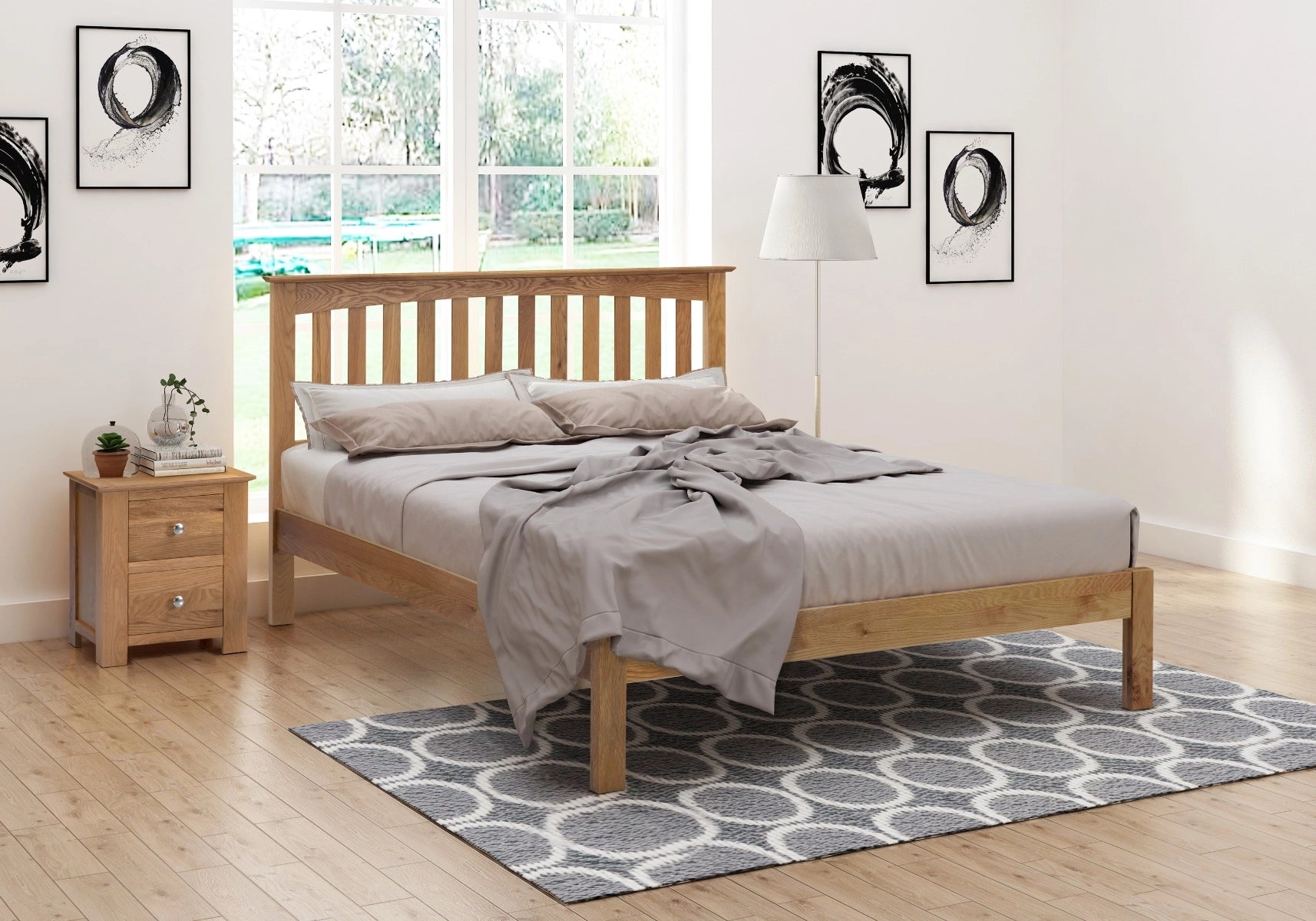 Gladstone Wooden Bed Frame - Double