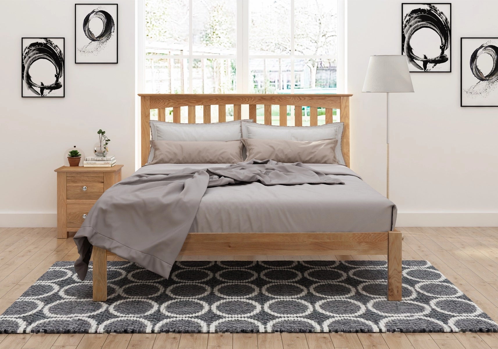 Gladstone Wooden Bed Frame - Double 2