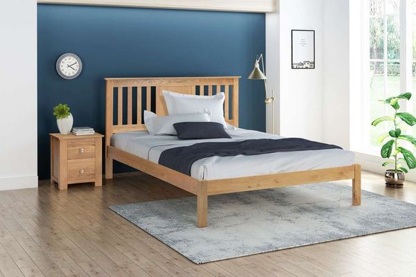Goulburn Solid Oak Bed Frame - Double