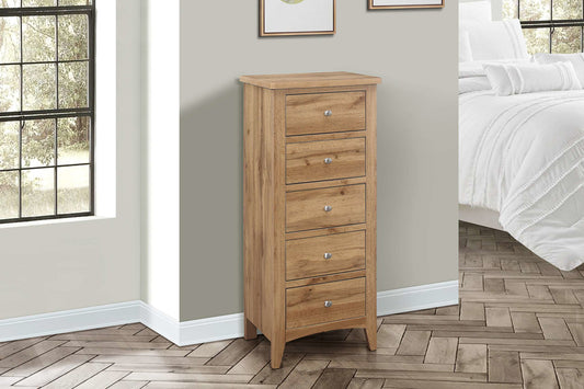 Birlea Hampstead 5 Drawer Tall Chest