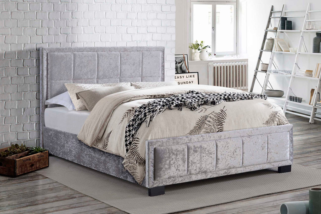 Birlea Hannover Fabric Bed - Grey