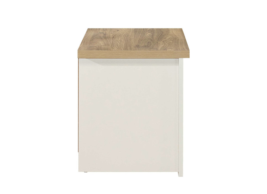 Birlea Highgate 2 Drawer Bedside - Cream & Oak 4